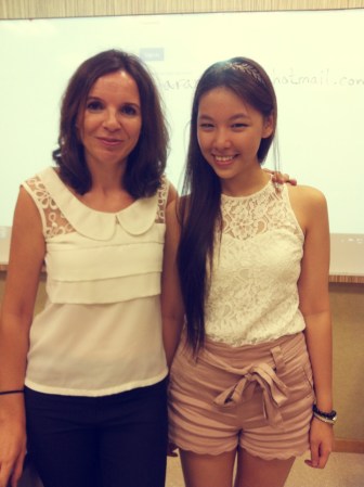 With my Spanish teacher :)