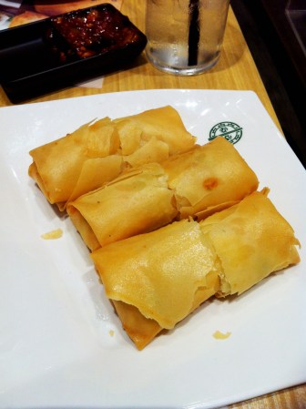 Spring roll with egg white -  I REALLY LOVED THIS!! The skin was thin yet so crispy and the inside was just.. woah!!! You need to try it in order to understand how I felt!