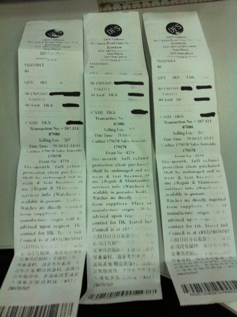 Why are the reference and transaction numbers for all receipts the same? Even if they were bought at the same time, all transactions should be on one receipt, no??