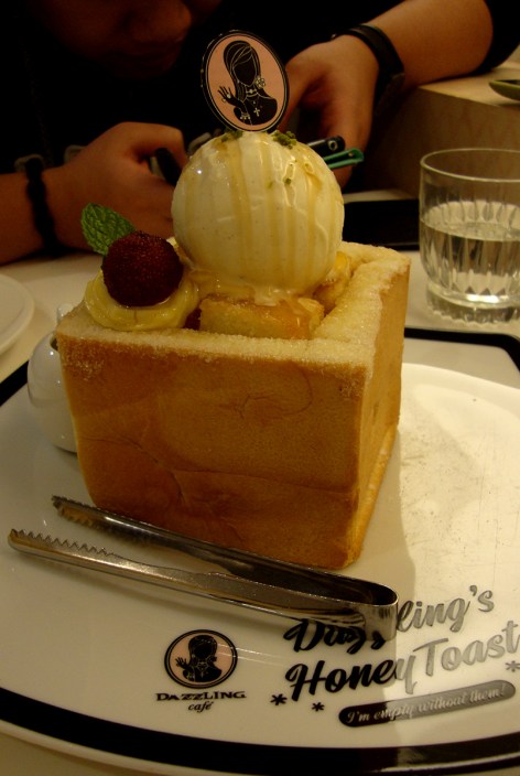Our classic honey toast! I spent close to 5 minutes photographing this.. Ice cream melting already