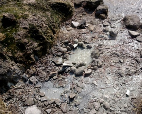 Boiling water in the ground
