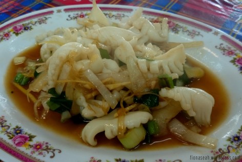Squid with vegetables