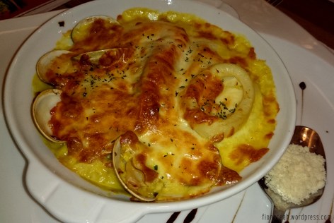 Seafood Baked Rice in Italian Style