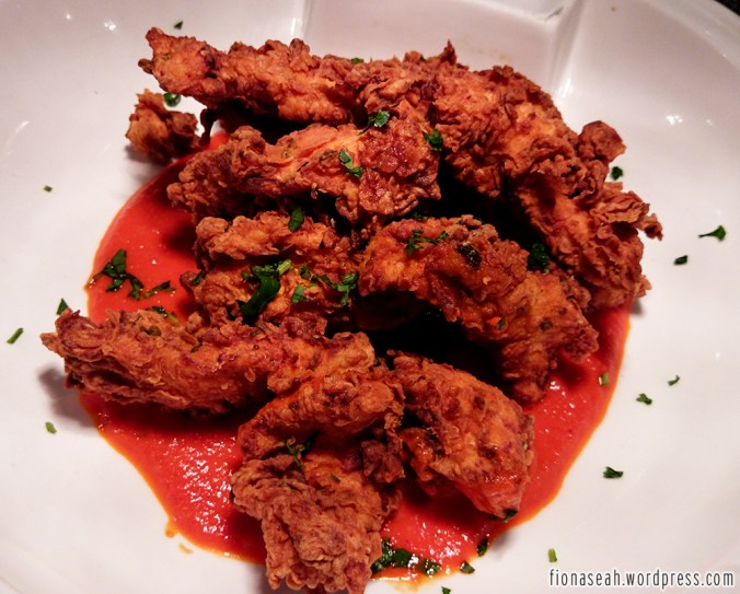 Fried chicken which the chef claimed was better than KFC's chicken. True to some extent :)