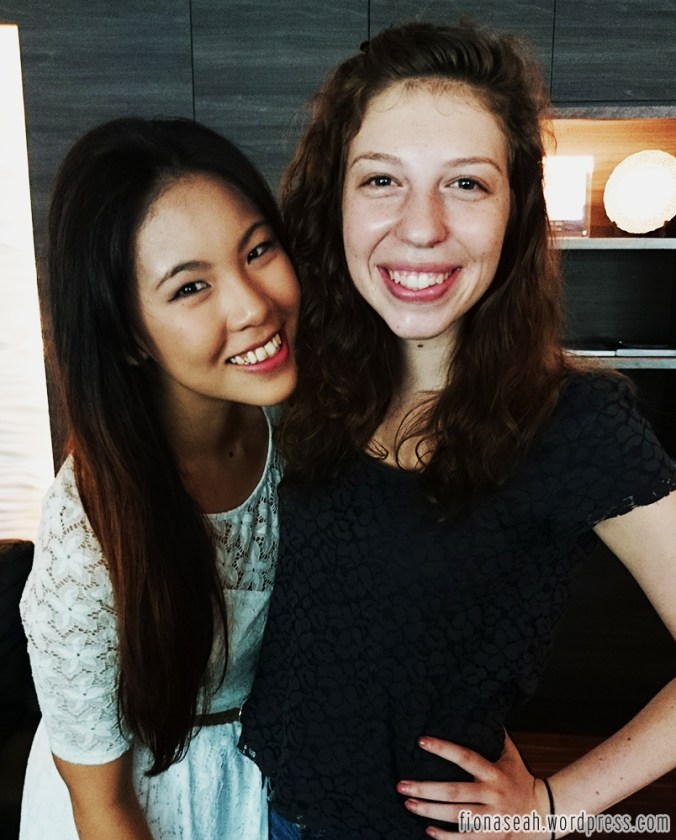 With exchange student from America, Ariel who was also my groupmate :)