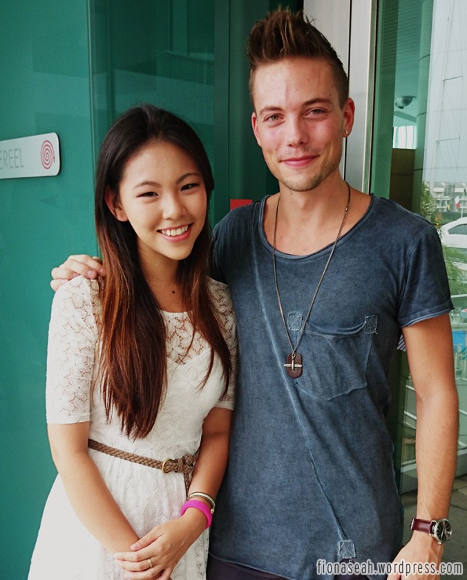 And with Swede heartthrob (not mine but I believe many girls couldn't get their eyes off him on the streets LOL), Robert.