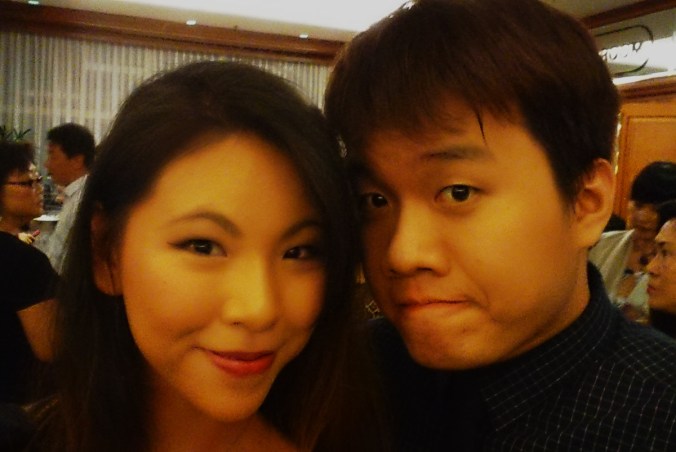 While waiting for the doors of the grand ballroom to open...