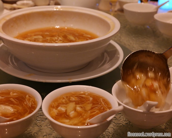 Braised Lobster Soup - Enoki Mushroom, Shredded Chicken and Crabmeat