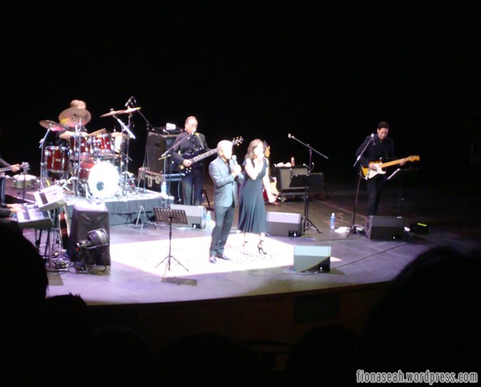 Peter Cetera and his back-up female singer who has voice so freakin' powerful.