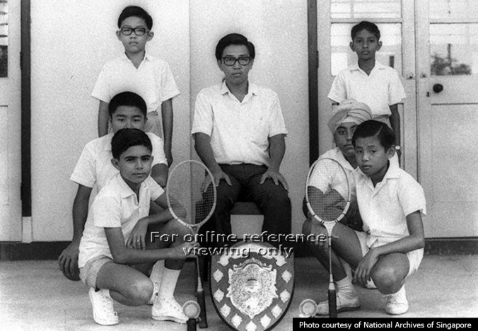 Haig Boys' badminton team in 1968