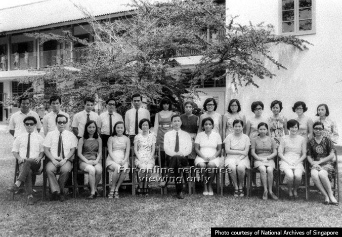 Haig Boys' school staff in 1968