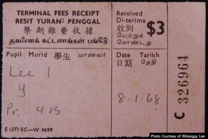 Receipt for school fees payment