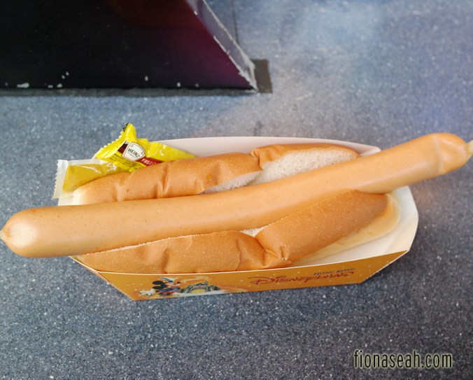 Jumbo Hot Dog Combo. The sausage was obscenely long HAHA. But the entire thing was really huge, a lot bigger than my palm!