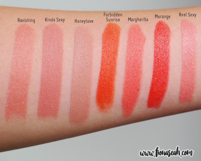 Margherita swatch comparison