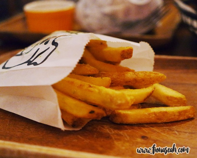 House Fries (S$5++) - "Double cooked, crushed herb salt"