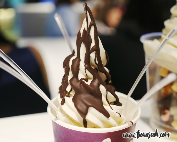 Real Vanilla Soft Serve with Chocolate Fondue