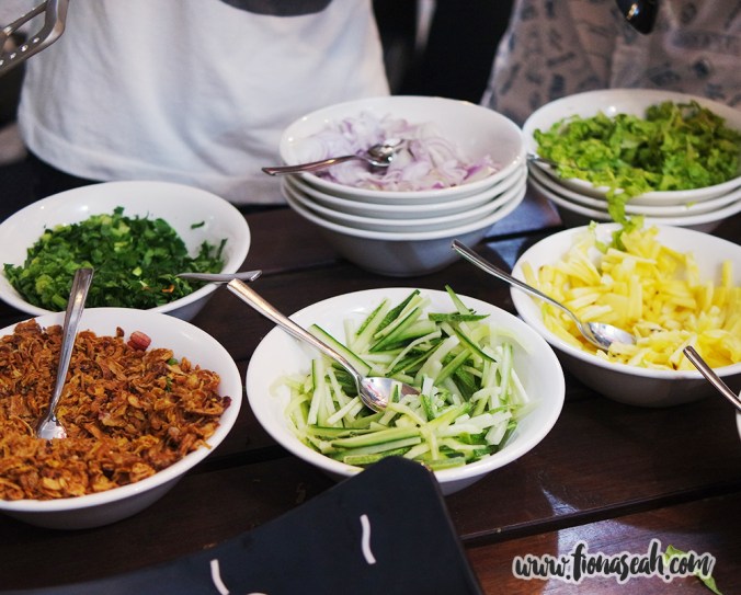 Condiments for your Mee Bandung Muar and Penang Asam Laksa