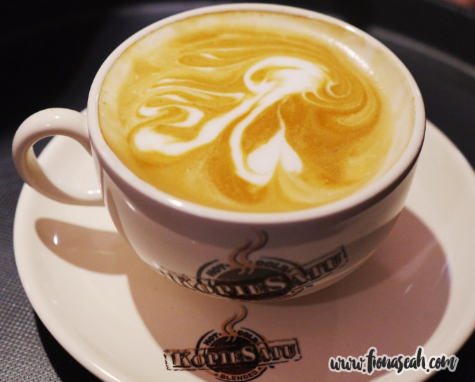 (ruined) Latte art by one of the baristas at KopieSatu Café