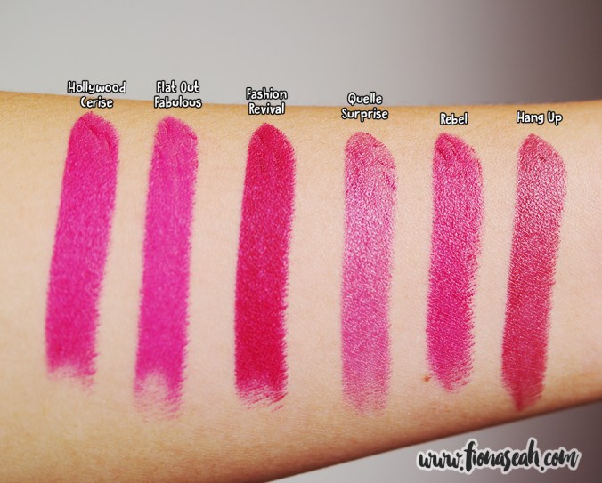 Quelle Surprise swatch comparison