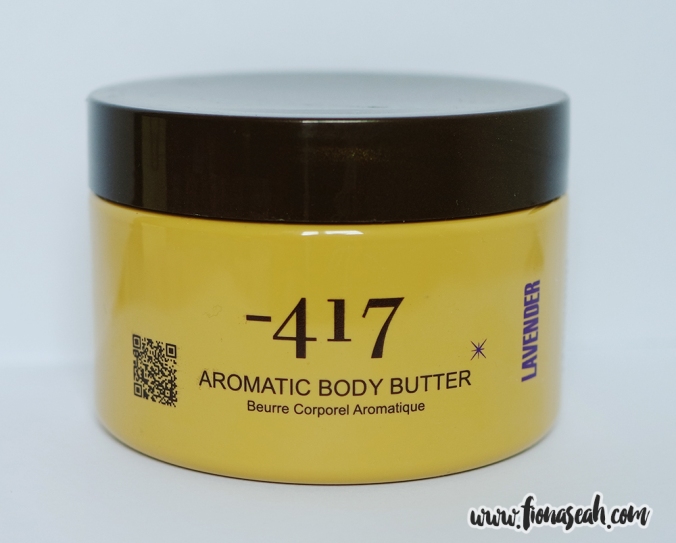 -417 Aromatic Body Butter in Lavender (250ml / 8.5oz, RP: $120 but you can get it a lot cheaper. Scroll down for more info!)