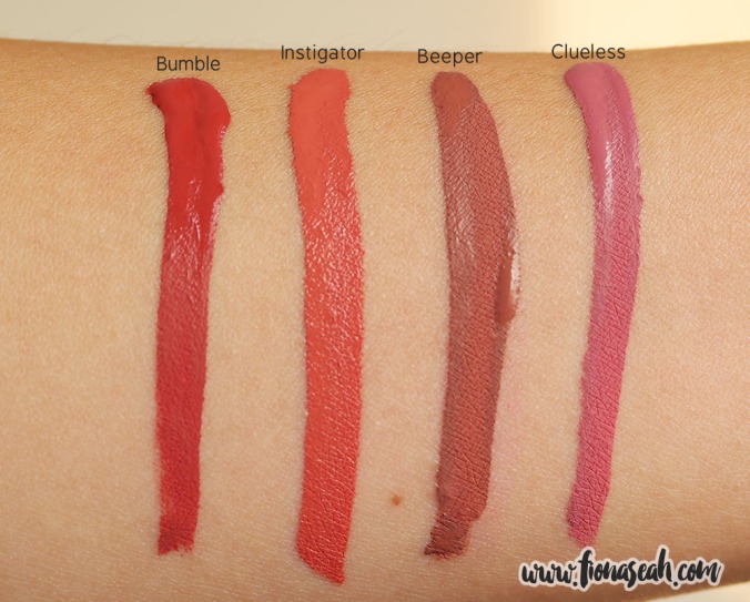 Swatch comparison with other ColourPop Ultra Matte Lip shades