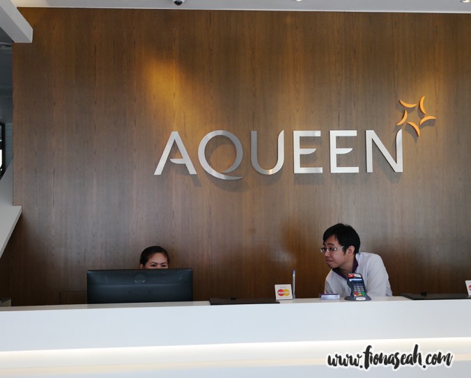 Aqueen Hotel reception