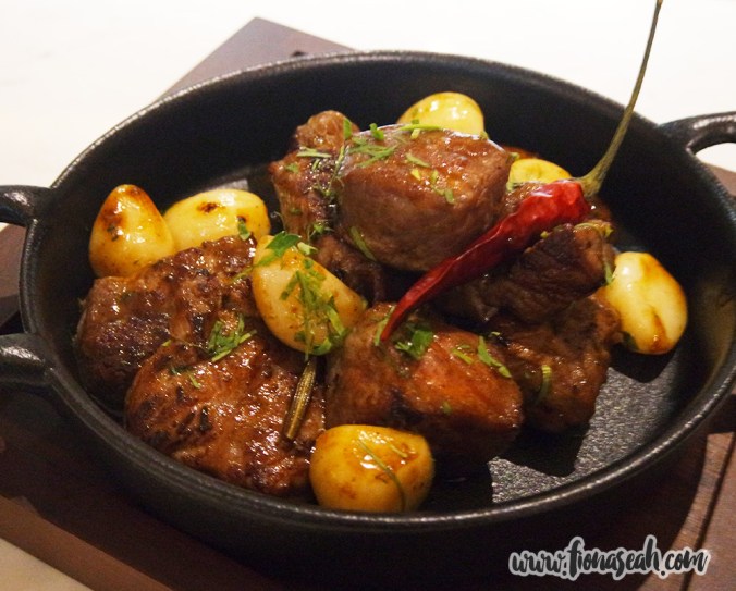Brandy Flambéed Beef Cube (S$22++)