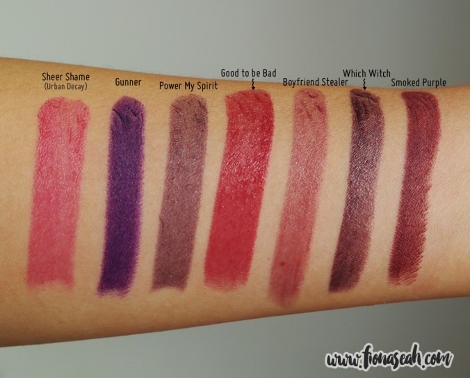 MAC Boyfriend Stealer swatch comparisons