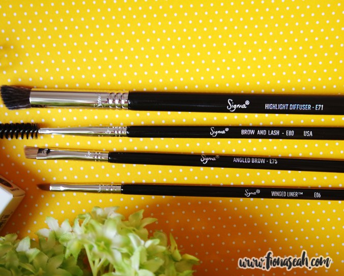 Sigma Beauty Brow Goals Brush Set (US$50)