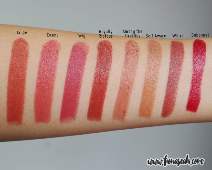 MAC Among the Fireflies - swatch comparison