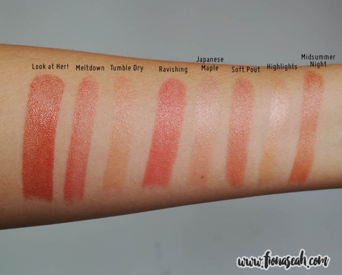 MAC Midsummer Night - swatch comparison