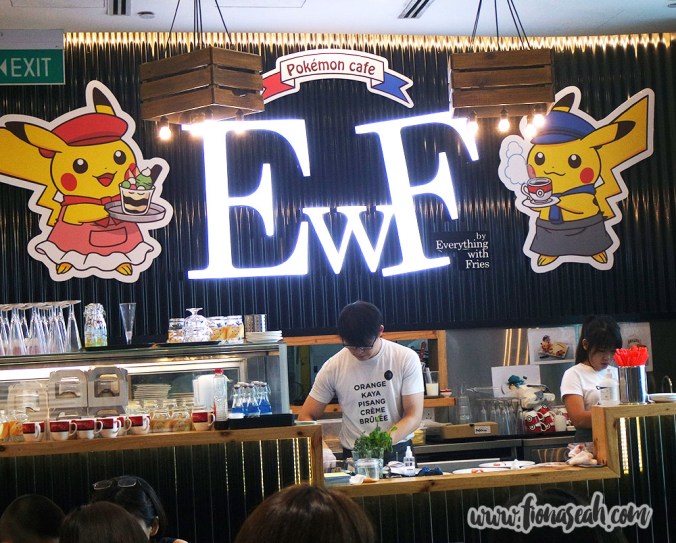 Pokemon cafe - bar and kitchen area