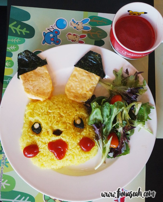 Pikachu Smiling Rice Omelette with Magma Sauce