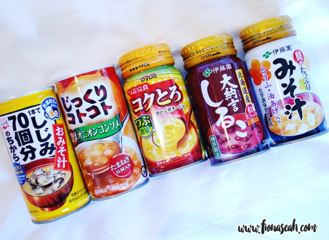 We went around different vending machines to collect all the available soup flavours. I love the clam soup! It didn't taste preserved at all!