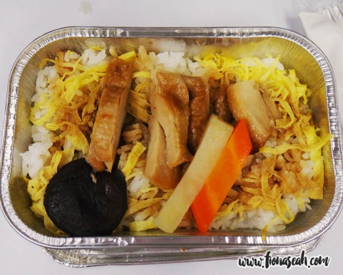 Our meal onboard our Don Muang Airport-bound AirAsia flight! I can't remember what the exact name of this chicken rice is is called but it wasn't disappointing :)