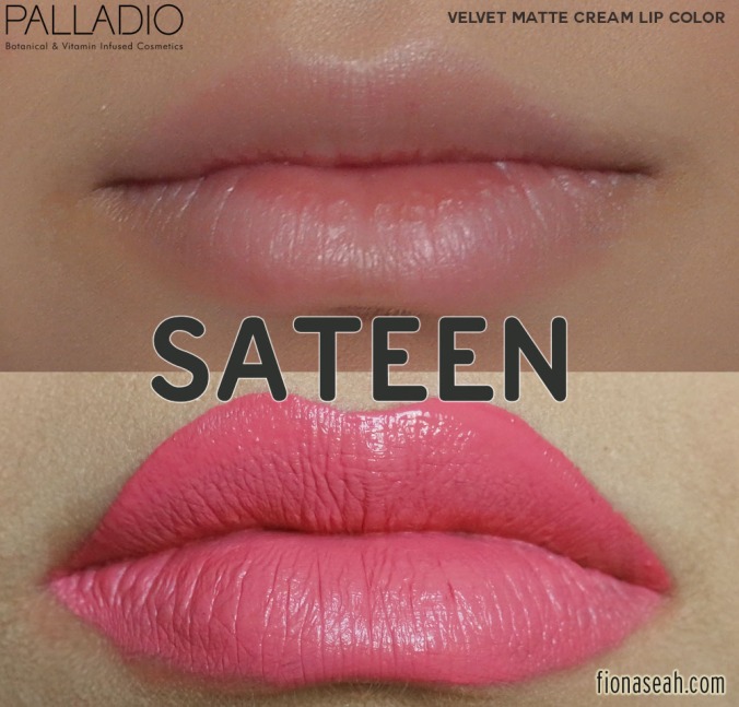 Palladio Velvet Matte Cream Lip Color in Sateen