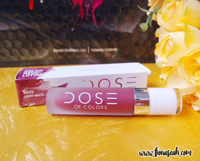 Dose of Color Matte Liquid Lipstick in Brick (US$18)