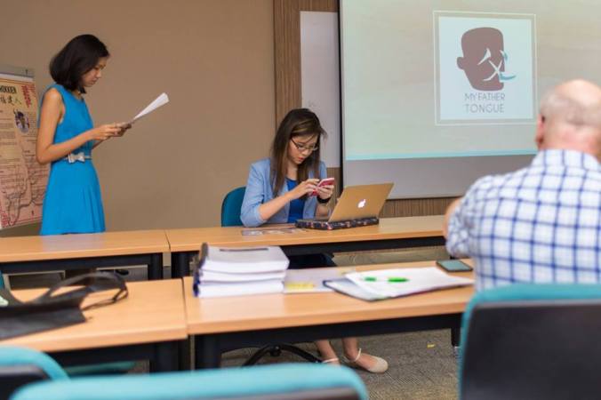 Us preparing for our oral presentation. It was NERVE-WRECKING