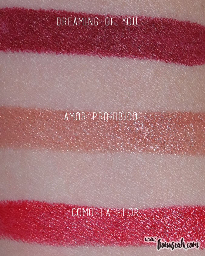 M.A.C Selena lipstick swatches