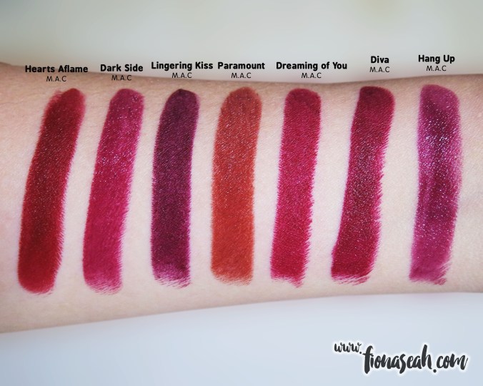 M.A.C Selena Dreaming of You swatch comparison