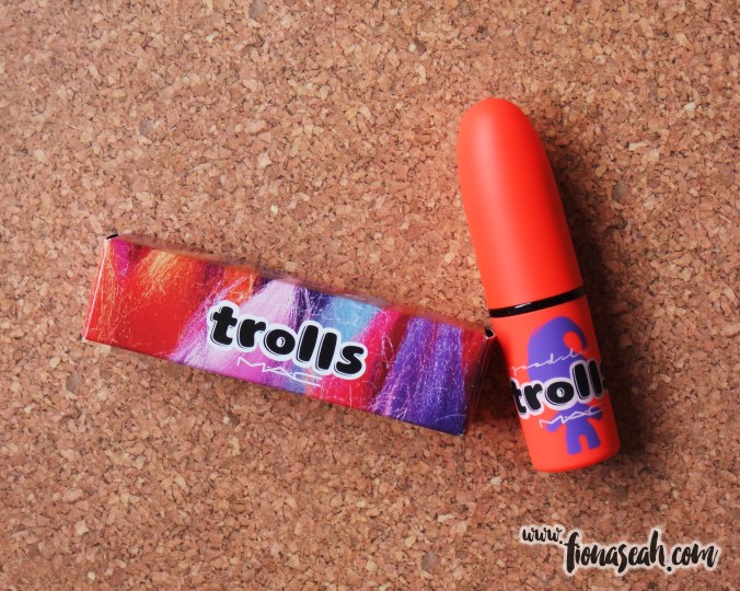 MAC Good Luck Trolls lipstick packaging