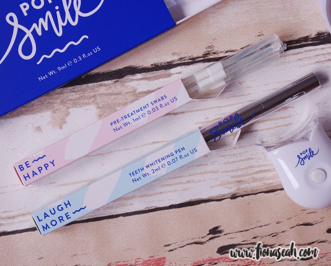 Pre-treatment swabs and teeth whitening pen
