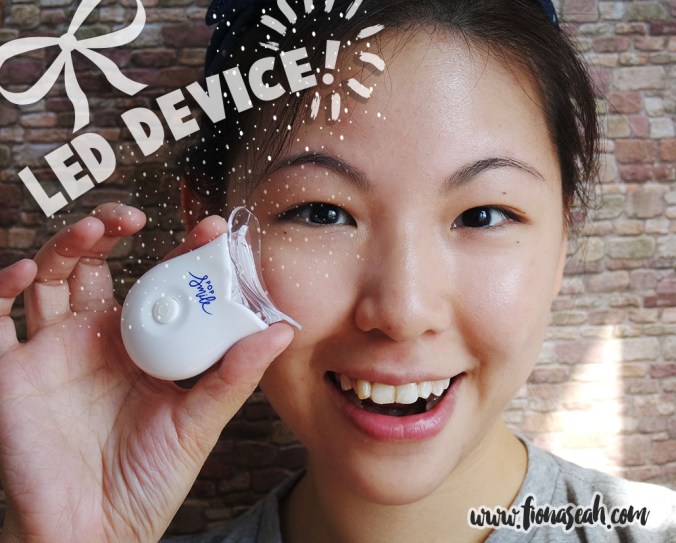 Step 4: Use the LED device to speed up your whitening process