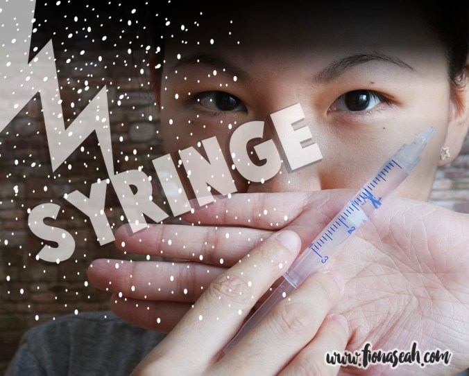 Step 3: Apply peroxide-free whitening gel with the given syringe