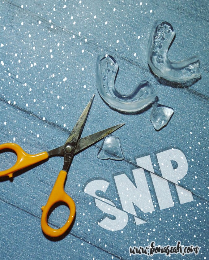 Cut off the handles and put the mouth guard back on!