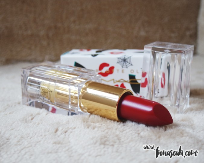 M.A.C X Charlotte Olympia lipstick in Leading Lady Red (US$18)
