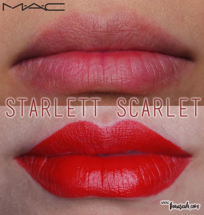 M.A.C X Charlotte Olympia lipstick in Starlett Scarlet