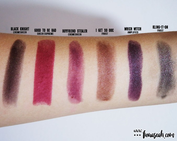 M.A.C X Mariah Carey I Get So OOC lipstick swatch comparison