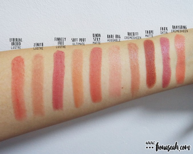 M.A.C Rockit! swatch comparison