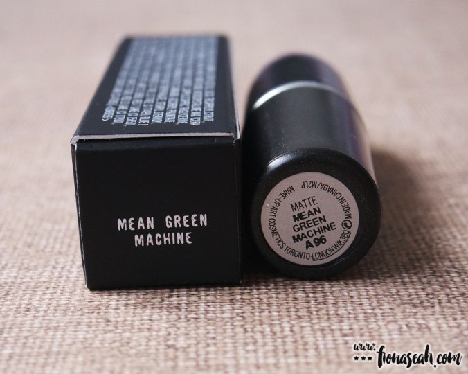 M.A.C Colour Rocker lipstick in Mean Green Machine